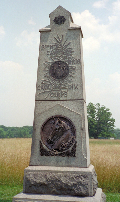 Monument to the 2nd New York Cavalry at Gettysburg