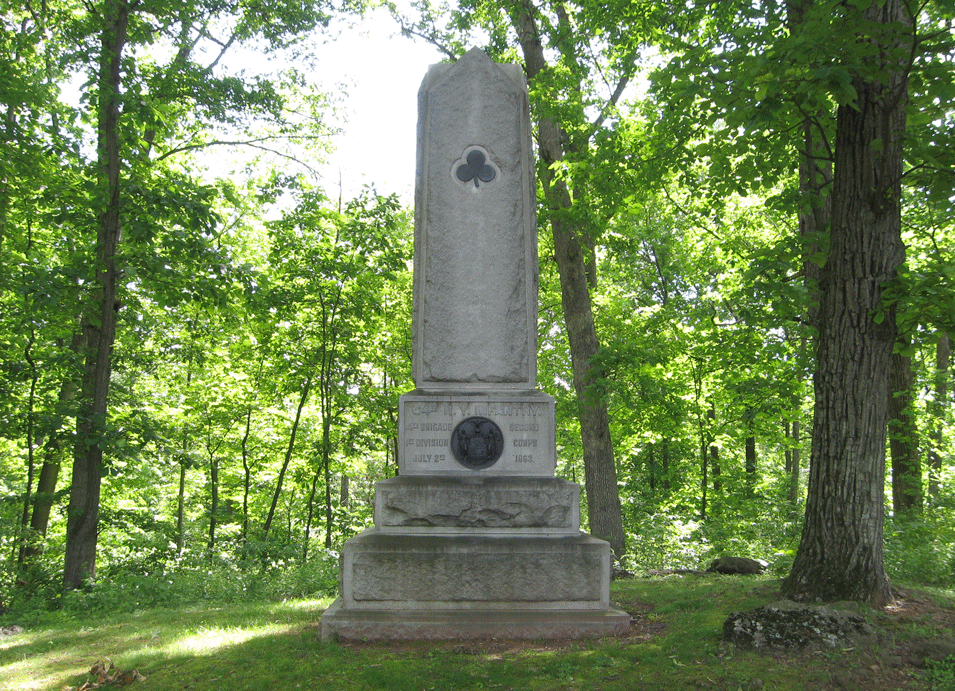 Monument to the 64th New York Infantry at Gettysburg
