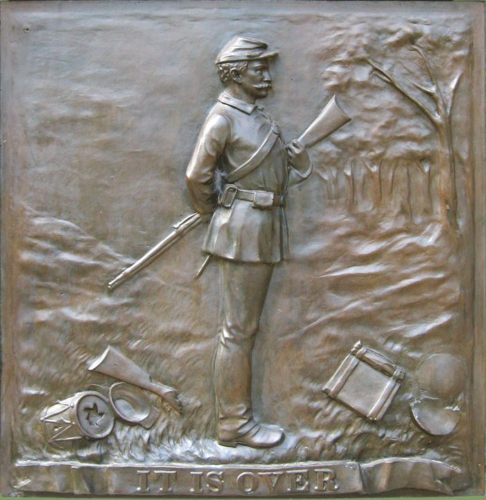 bas relief from the 67th New York monument at Gettysburg