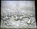 Bronze bas-relief from the Michigan Cavalry Brigade monument at Gettysburg