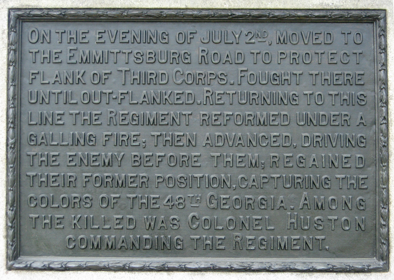 tablet from the monument to the 82nd New York Volunteer Infantry Regiment