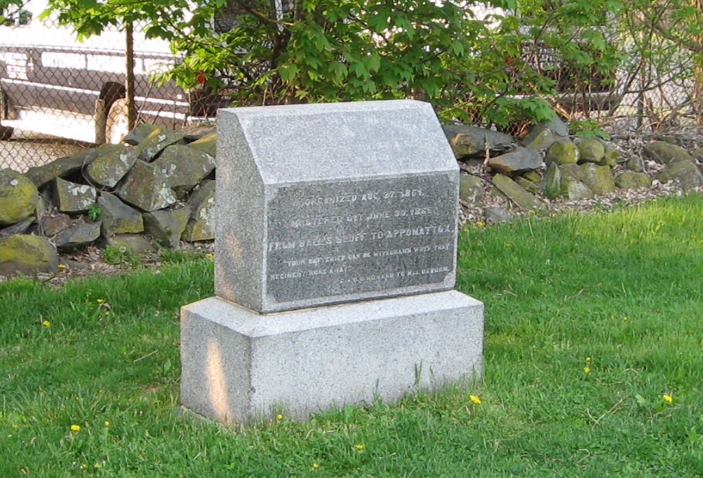 Position marker for the 106th Pennsylvania Volunteer Infantry Regiment at Gettysburg