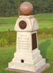 Monument to the 95th New York infantry at Gettysburg