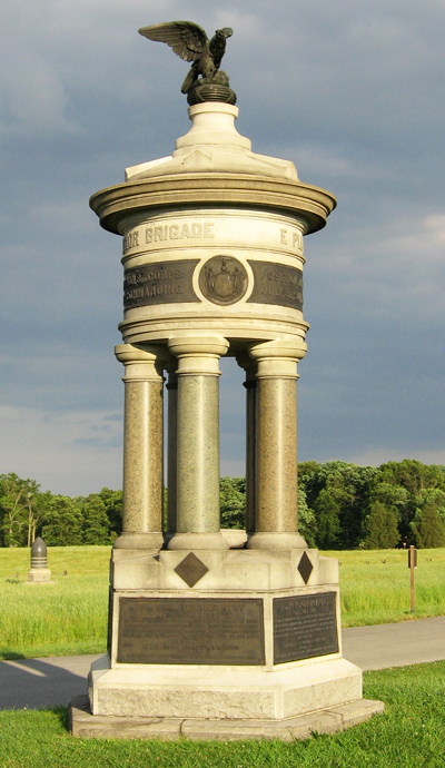 Monument to the Excelsior Brigade at Gettysburg