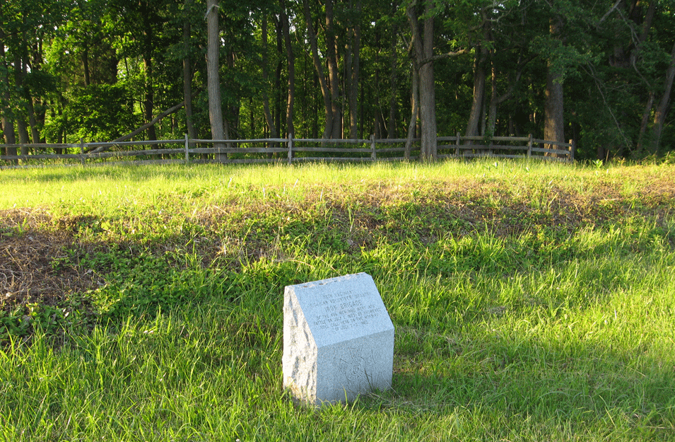 Monument on Culp's Hill at Gettysburg to the 24th Michigan Infantry Regiment
