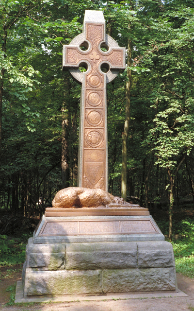 Monument to the Irish Brigade at Gettysburg