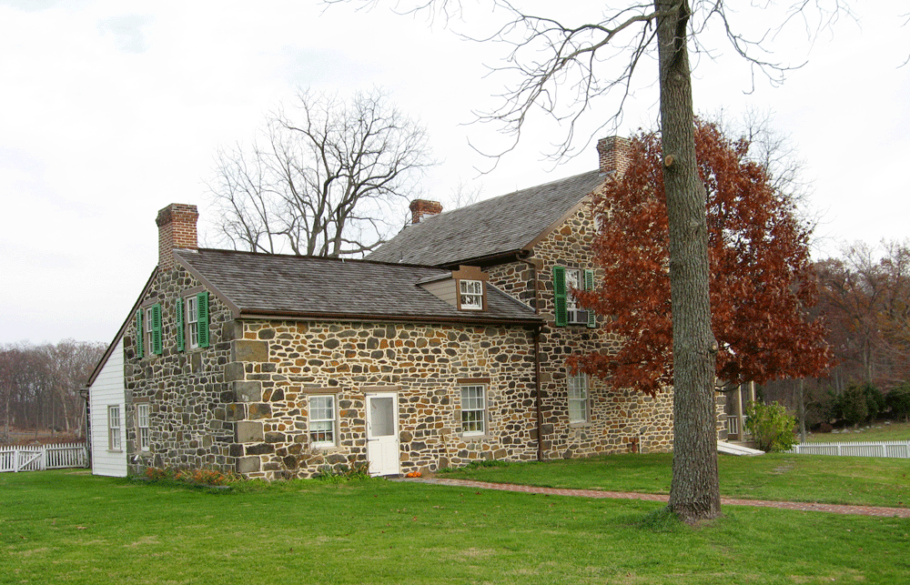Northwest corner of the Rose farmhouse