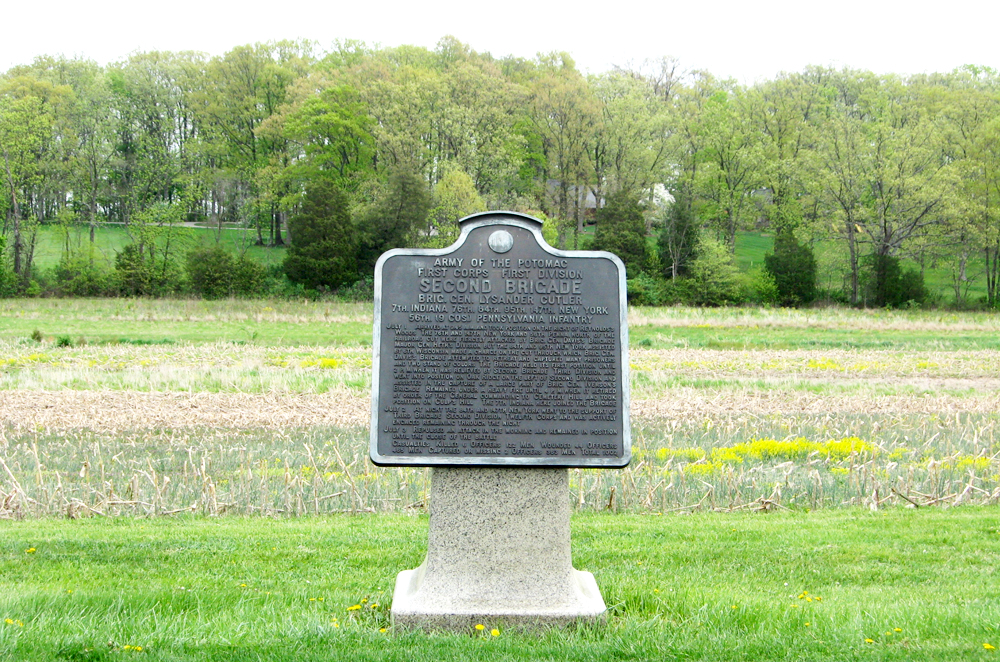 Monument to the 2nd Brigade, 1st Division, 1st Corps at Gettysburg