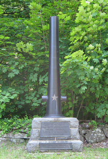 Headquarters marker to the 12th Corps at Gettysburg