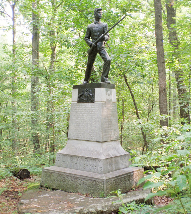 Monument to the 145th Pennsylvania Infantry at Gettysburg