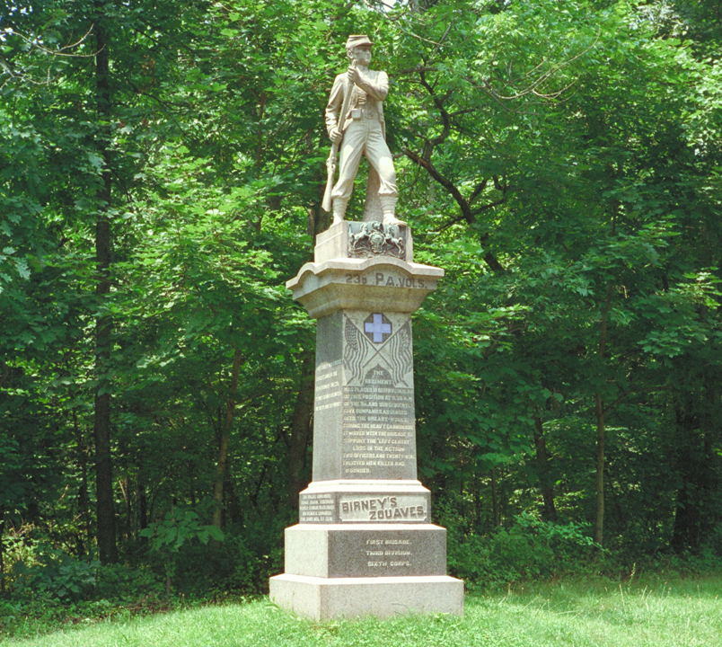 Monument to the 23rd Pennsylvania Infantry at Gettysburg