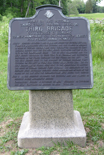 Monument to the 3rd Brigade, 2nd Division, 3rd Corps of the Army of the Potomac at Gettysburg