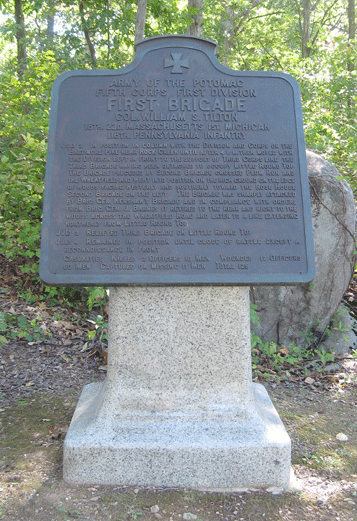 Monument to the 1st Brigade, 1st Division of the 5th Corps of the Army of the Potomac at Gettysburg