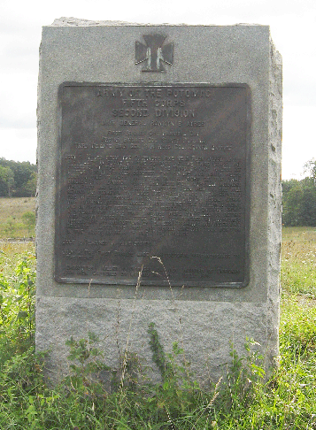 Monument to the 2nd Division, 5th Corps at Gettysburg
