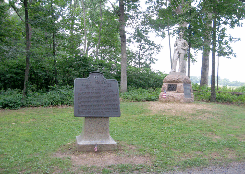 Monument to the 2nd Brigade, 2nd Division of the 5th Corps of the Army of the Potomac at Gettysburg