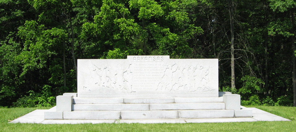 The State of Arkansas monument at Gettysburg