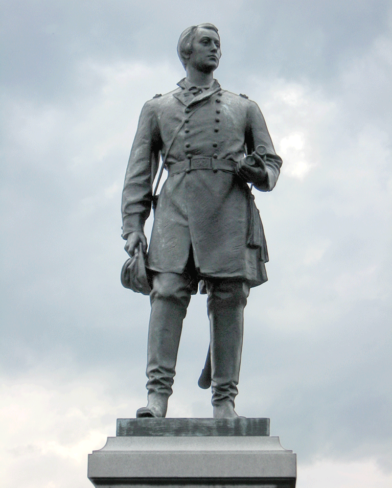 Monument to Union Brigadier General Francis C. Barlow at Gettysburg