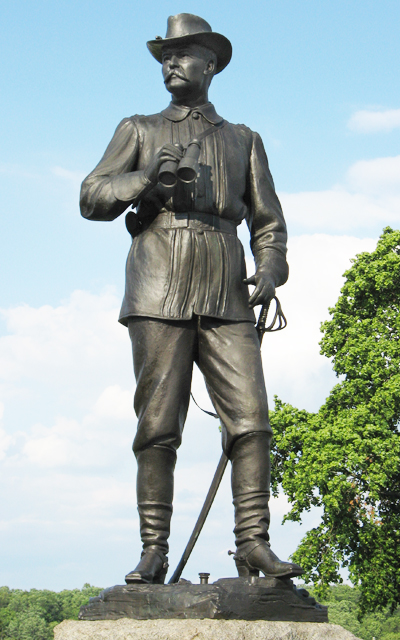 Monument to Union Brigadier General John Buford at Gettysburg
