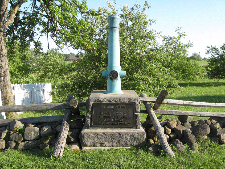 Monument to Major General George Meade's Headquarters at Gettysburg