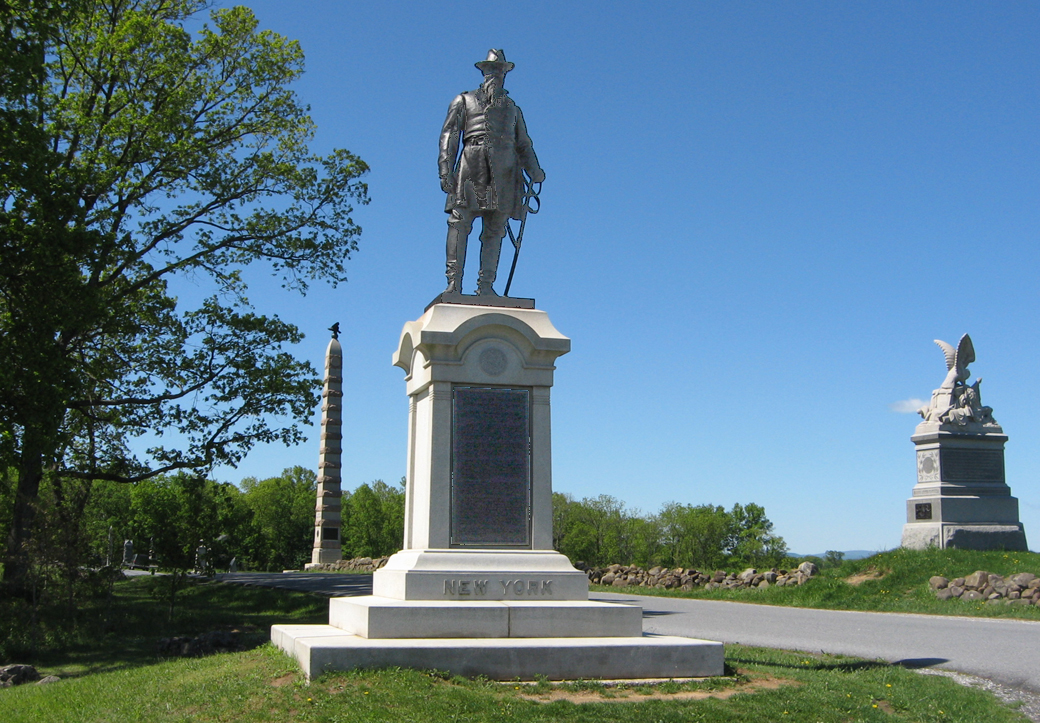 Monument to Union Major General John Robinson on the Gettysburg battlefield