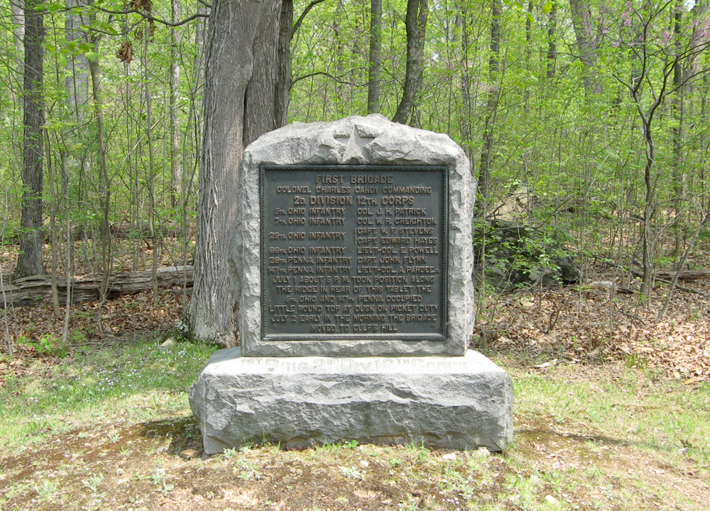 Monument to the 1st Brigade, 2nd Division, 12th Corps of the Army of the Potomac at Gettysburg