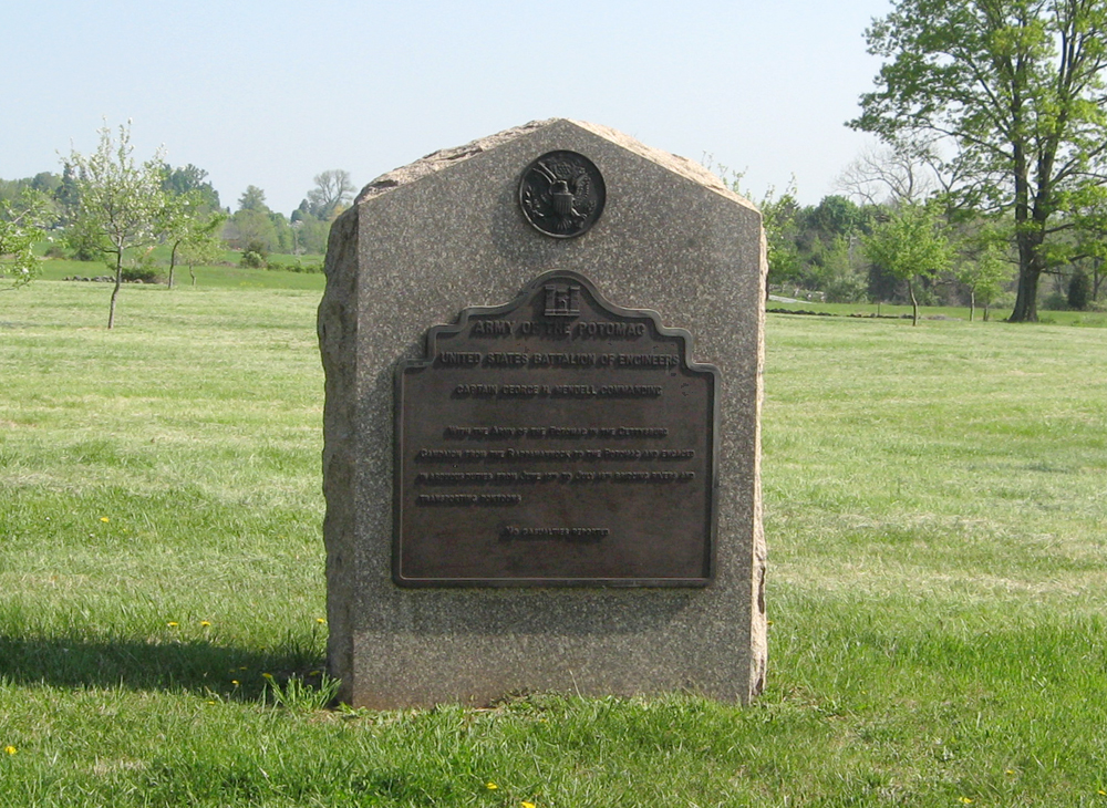 Monument to the Battalion of United States Engineers at Gettysburg
