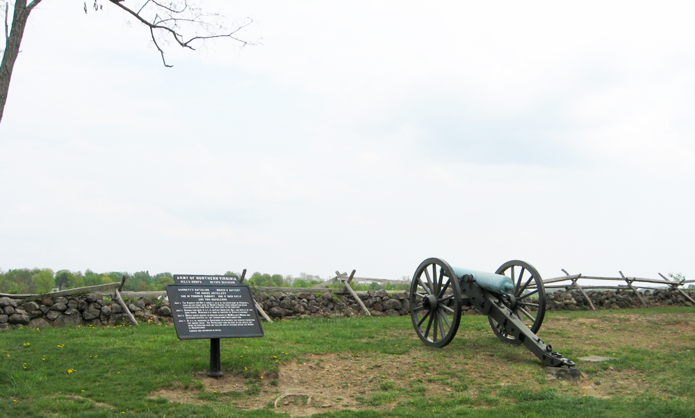 Marker for the Huger (Virginia) Artillery of the Confederate Army of Northern Virginia at Gettysburg