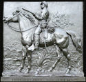 Bronze bas-relief from the 9th New York Cavalry monument at Gettysburg