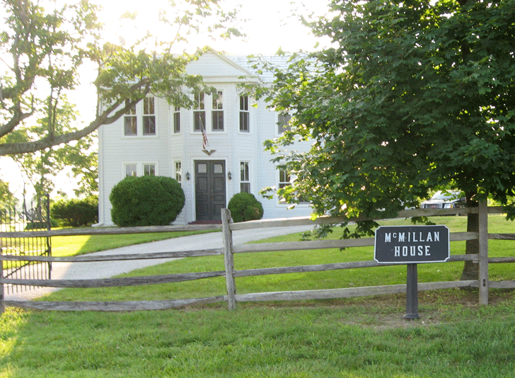 The McMIllan house on the Gettysburg battlefield