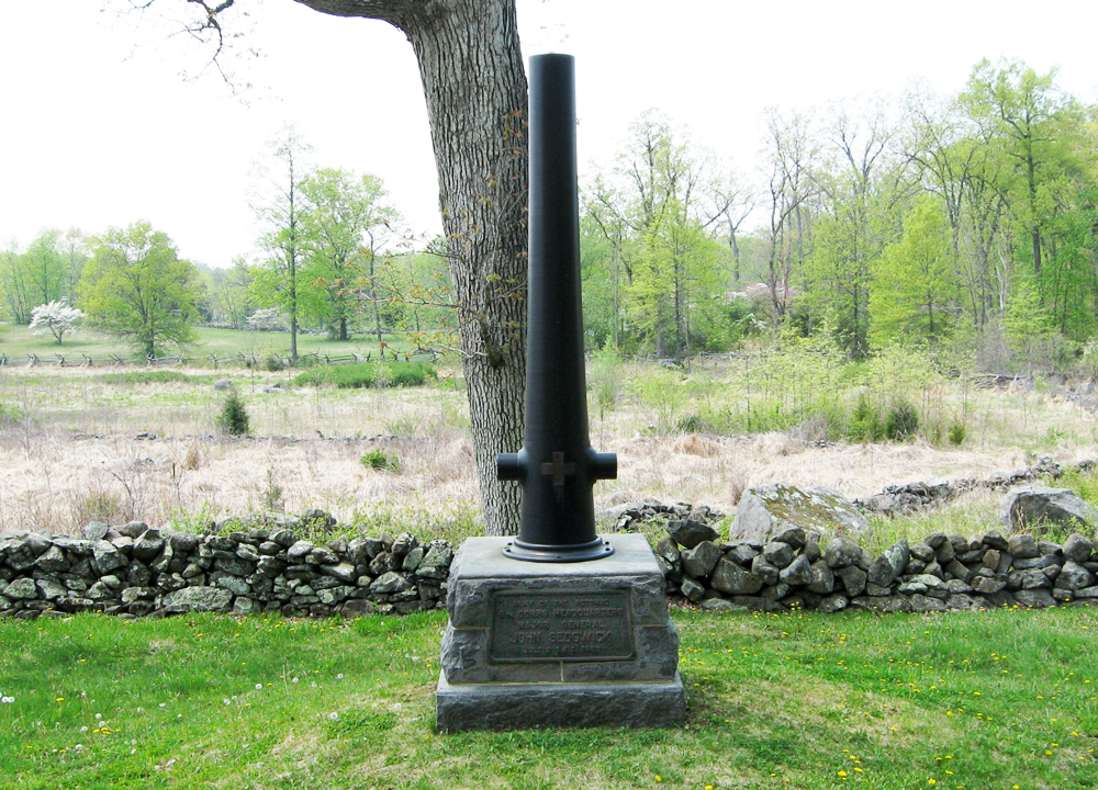 6th Corps Headquarters marker for Major General John Sedgwick at Gettysburg