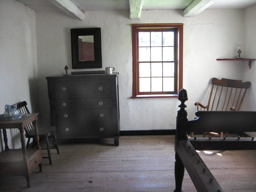 View of the bedroom inside the Leister farmhouse - Meade's Headquarters on the Gettysburg battlefield