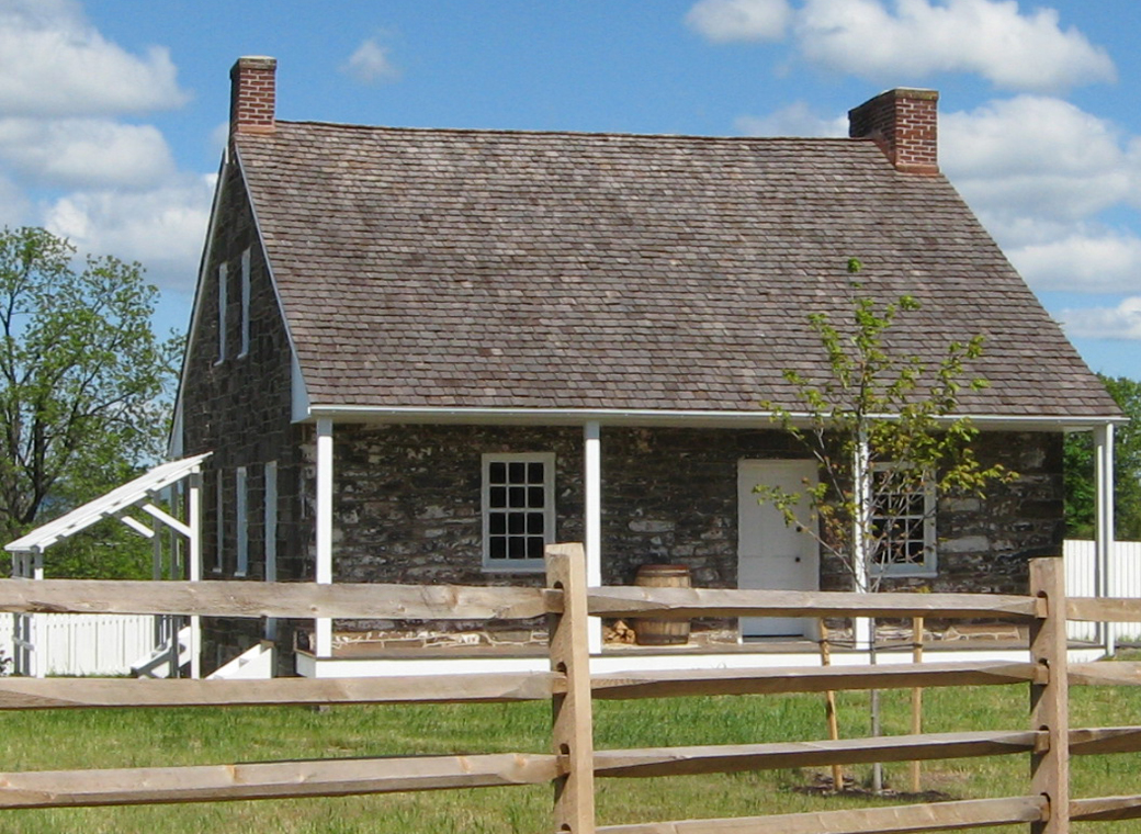 The Mary Thompson house, known as Lee's Headquarters, on the Gettysburg battlefield.