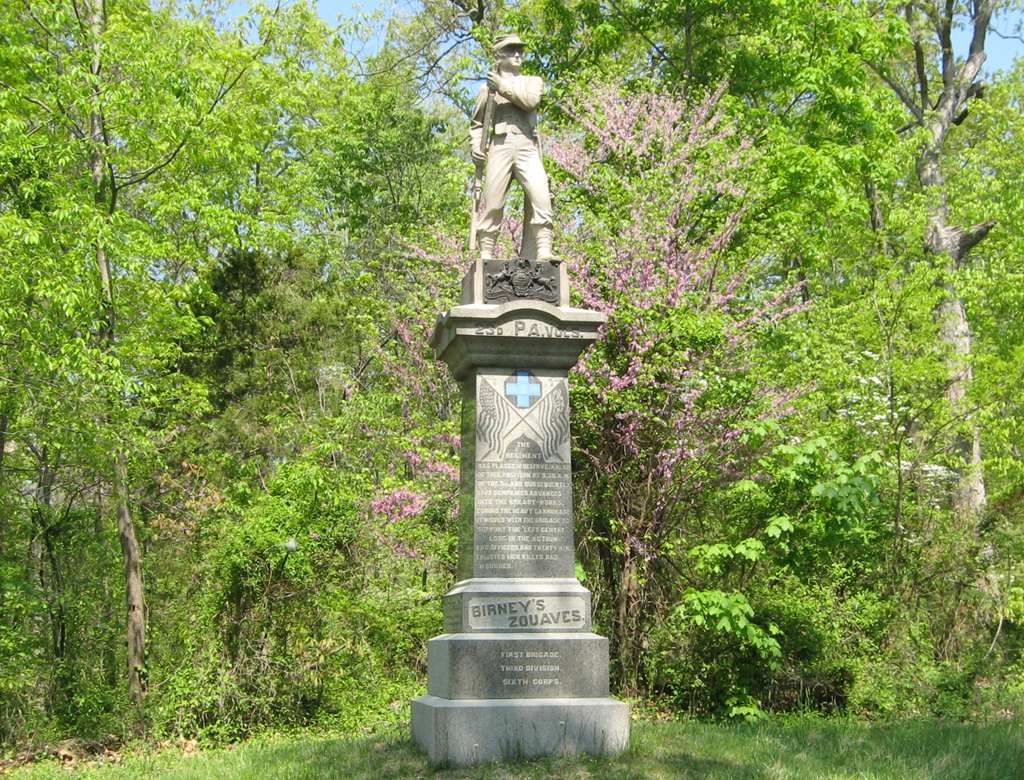 monument to the 23rd Pennsylvania Volunteer Infantry Regiment at Gettysburg