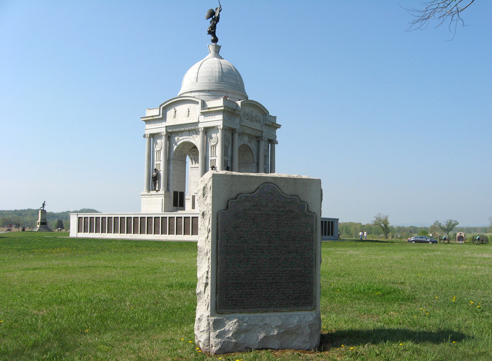 Monument to the Cavalry Corps of the Federal Army of the Potomac at Gettysburg