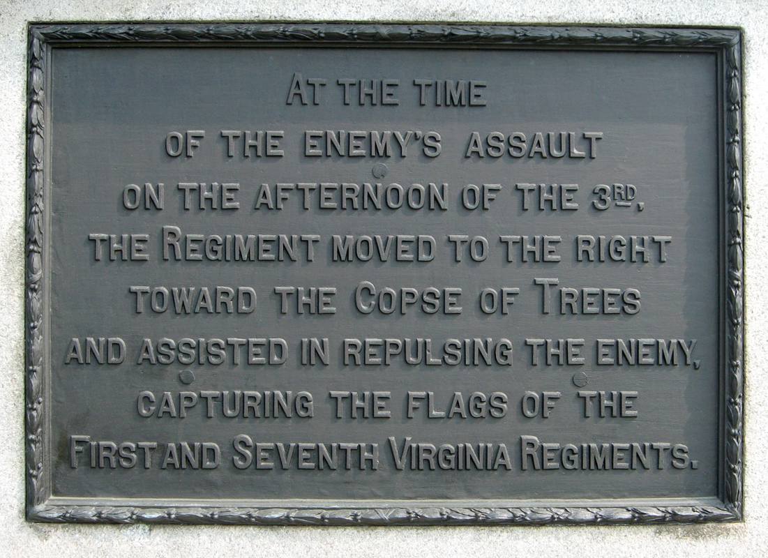 tablet from the monument to the 82nd New York Volunteer Infantry Regiment